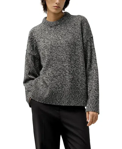 LILYSILK OVERSIZED CREWNECK WOOL CASHMERE SWEATER