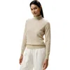 Lilysilk Pure Cashmere Turtleneck Sweater In Beige/khaki