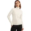 Lilysilk Pure Cashmere Turtleneck Sweater In White