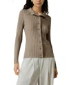 Lilysilk Ribbed Silk-cashmere Blend Cardigan In Gray