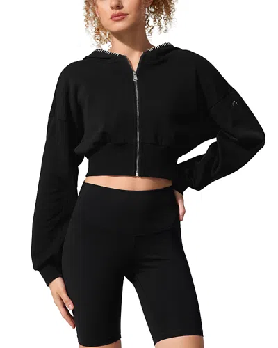 Lilysilk Seamflow Drift Zip-up In Black