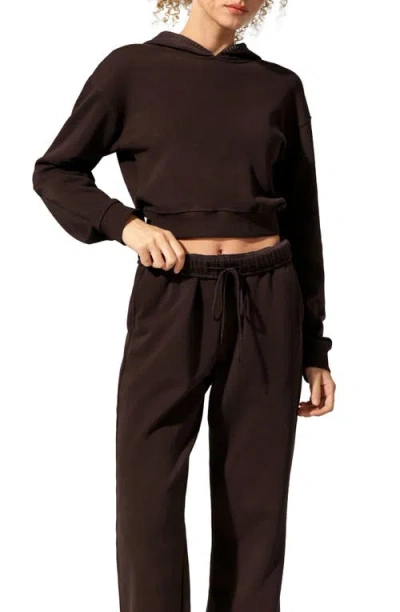 Lilysilk Seamflow Poise Pullover In Brown