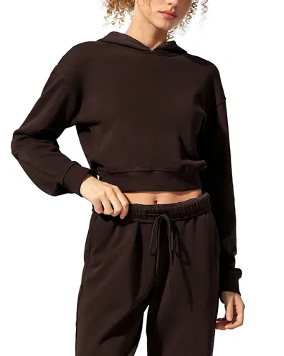 Lilysilk Seamflow Poise Pullover In Brown