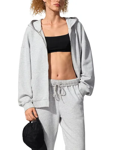 Lilysilk Seamflow Verge Hoodie In Gray