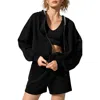 Lilysilk Seamflow Verge Hoodie In Black