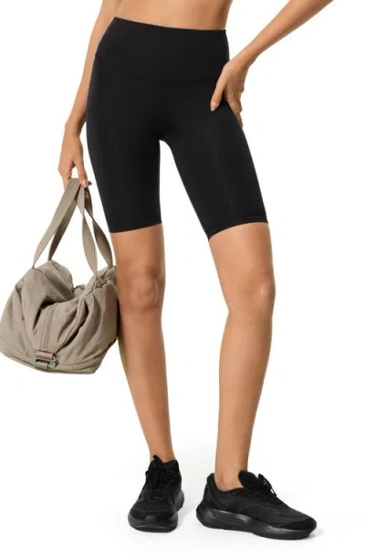 Lilysilk Silk Contour Second Skin Biker Shorts In Blue