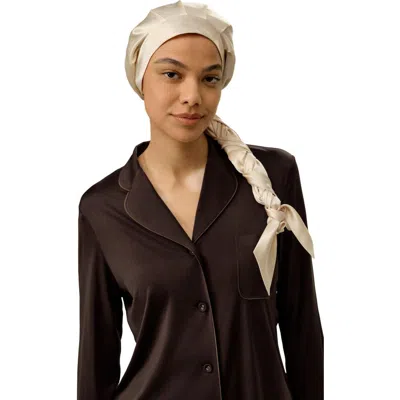 Lilysilk Silk Ribbon Braid Hair Cap In Neutral