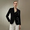 Lilysilk Silk Sleek Blazer In Black
