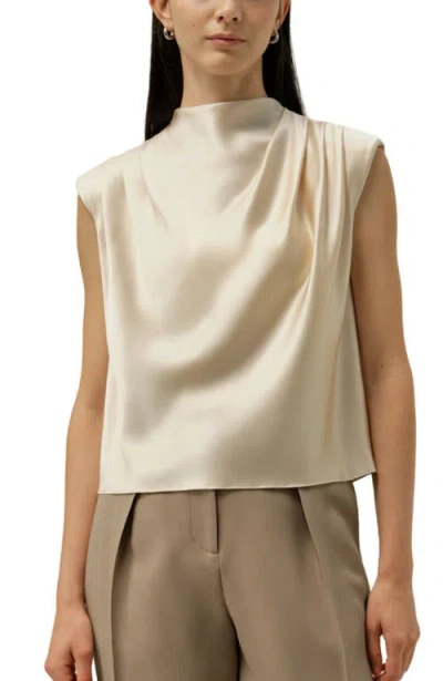 Lilysilk Silk Sleeveless Grace Top In Neutral