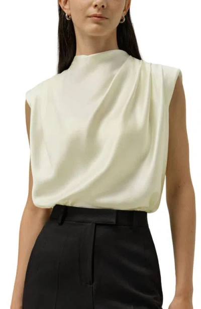 Lilysilk Silk Sleeveless Grace Top In White