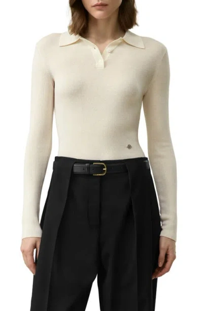 Lilysilk Silk-cashmere Polo In White