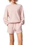 Lilysilk Silkerry Oversized Porchlight Balance Crew Pullover Sweatshirt In Pink