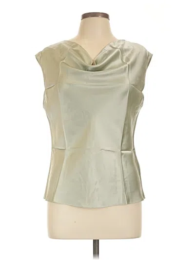 Lilysilk Sleeveless Silk Top Ivory Cowl Neck Tops In Green