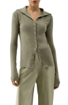 Lilysilk Slim Fit Silk Cashmere Sweater In Green
