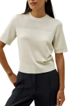 Lilysilk Sophisticated Dual-knit Silk T-shirt In White