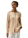 Lilysilk Sos Shirt For Women In Light Camel
