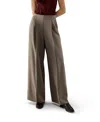 Lilysilk Stretch Silk Wide-leg Pants In Gray