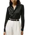 Lilysilk Tailored Button Down Silk Shirt In Black