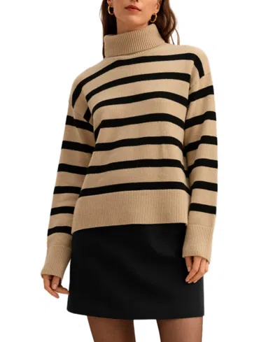 Lilysilk Tarra Stripe Sweater In Multi
