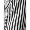 Lilysilk The Amalfi Stripe Silk Shirt In Black-white Pinstripes