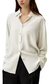 Lilysilk Basic Concealed Placket Silk Shirts In Neutral