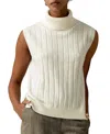 Lilysilk Turtleneck Sleeveless Cashmere Vest In White