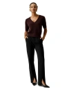 Lilysilk V-neck Cashmere T-shirt In Fruitwood