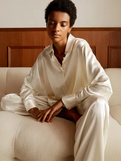 Lilysilk Viola Oversized Silk Pajama For Women In Multi