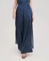 Lilysilk Wide-legged Silk Ginkgo Pants For Women In Blue