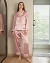 Lilysilk Women's 22 Momme Chic Trimmed Silk Pajamas Set In Pink