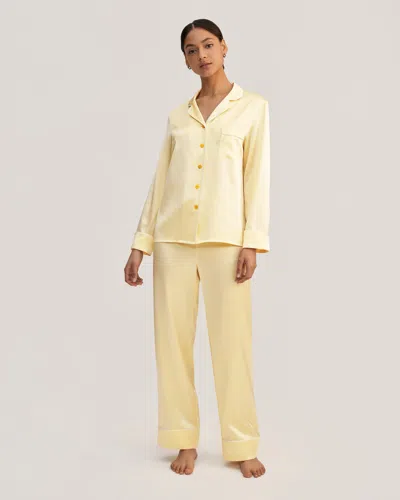 Lilysilk Women's Golden Cocoon Silk Pajama Set In Multi