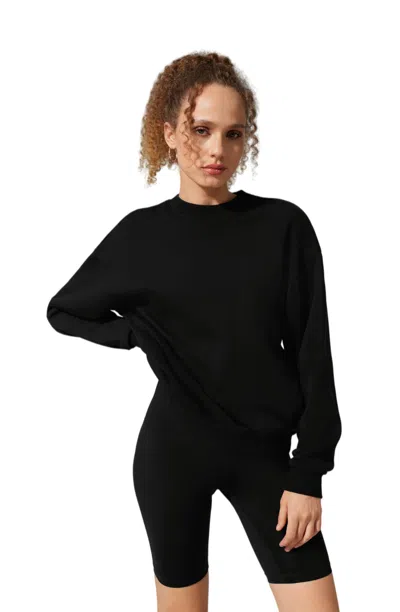 Lilysilk Women's Porchlight Balance Crew In Black