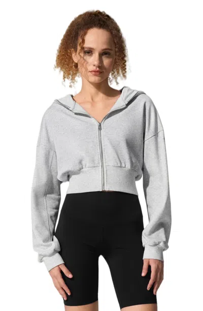 Lilysilk Women's Seamflow Drift Zip-up In Gray