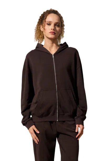 Lilysilk Women's Seamflow Verge Hoodie In Brown