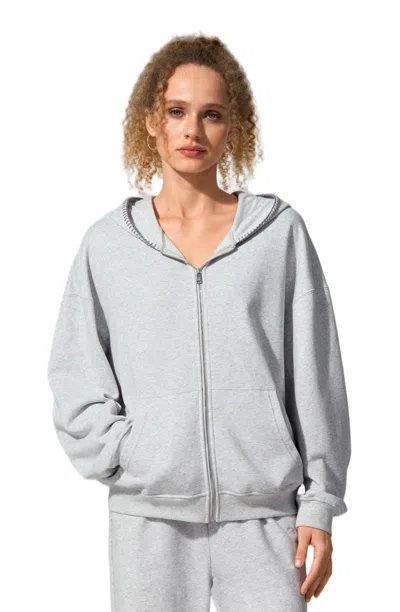 Lilysilk Women's Seamflow Verge Hoodie In Gray
