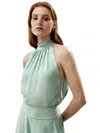 Lilysilk Yasmin Sleeveless Halter Top In Green