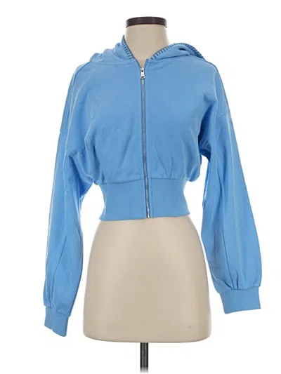 Lilysilk Zip Up Hoodie In Blue