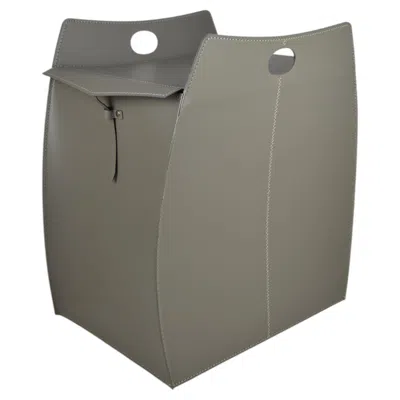 Pre-owned Limac Design Design Laundry Basket Alessio In Gray