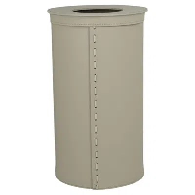 Pre-owned Limac Design Modern Laundry Basket Hasja By  - Regenerated Leather In Gray