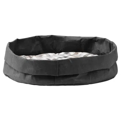 Pre-owned Limac Design Tommy Dog And Cat Bed By , Cotton & Natural Fiber In Black