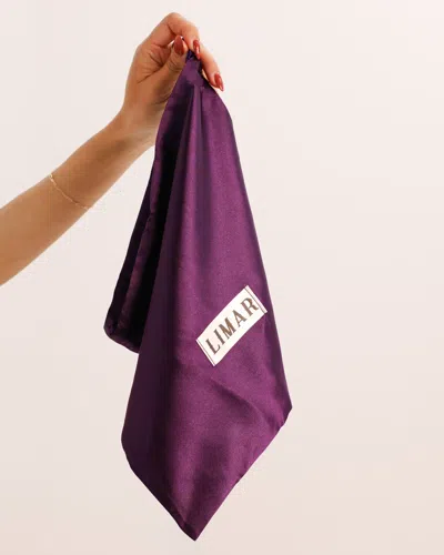 Limar Purple Satin Lingerie Bag