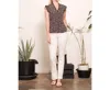 Lime + Chili Dot Top In Black In Black
