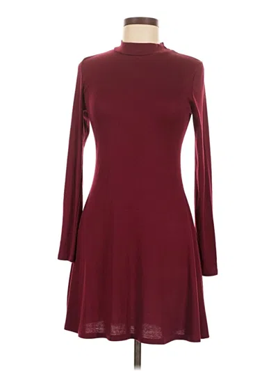 Pre-owned Lime N Chili Casual Dress In Burgundy