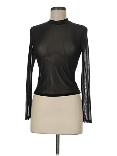 Pre-owned Lime N Chili Long Sleeve Top Black Turtleneck Tops
