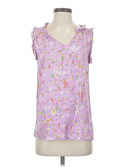 Pre-owned Lime N Chili Sleeveless Blouse In Purple