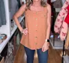 Lime N Chili Summers Calling Top In Brown