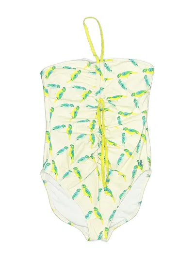 Pre-owned Lime Ricki One Piece Swimsuit In Yellow