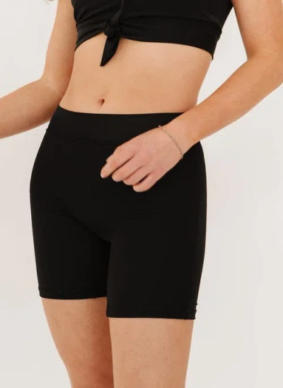 Lime Ricki Swimwear Bike Short In Black