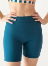 Lime Ricki Swimwear Bike Short In Indigo