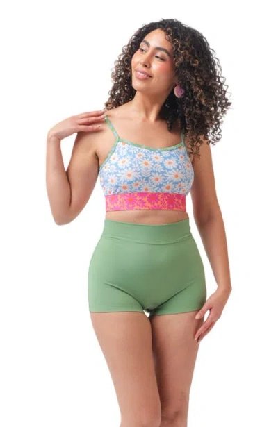 Lime Ricki Swimwear Boy Short In Basil